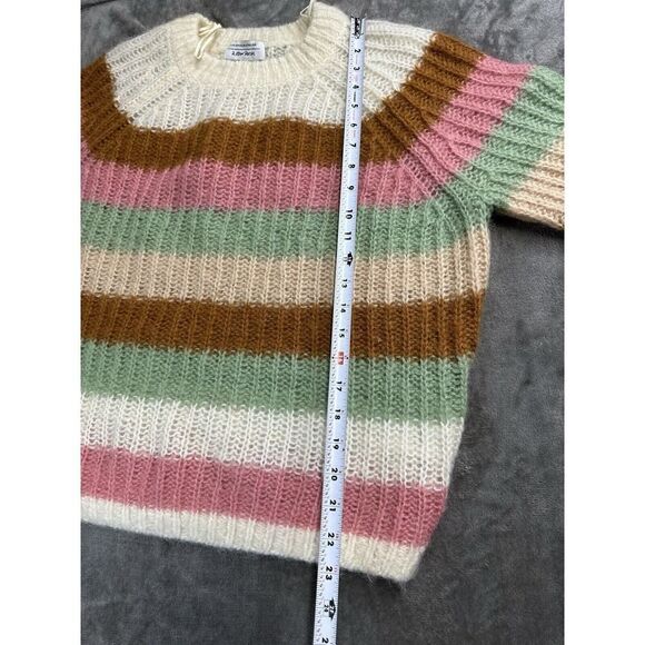 & Other Stories SMALL chunky Knit Color Block Stripe Sweater Mohair Blend - Picture 9 of 12